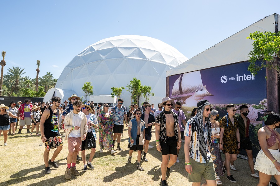 HP Antarctic Dome at Coachella Virtual Event Digital Event Event Company Event Management Event Planning Pico 3